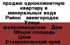 продаю однокомнатную квартиру в минеральных вода › Район ­ авиагородок › Улица ­ железноводская › Дом ­ 24 › Общая площадь ­ 23 › Цена ­ 900 000 - Ставропольский край, Минераловодский р-н, Минеральные Воды г. Недвижимость » Квартиры продажа   . Ставропольский край